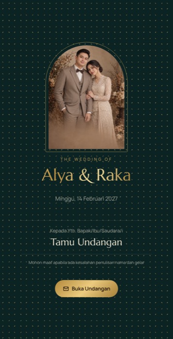 Contoh undangan tema Kasturi