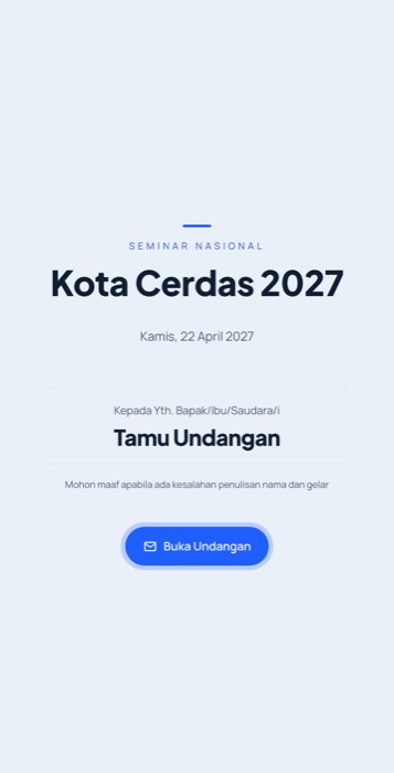 Contoh undangan tema Korporat