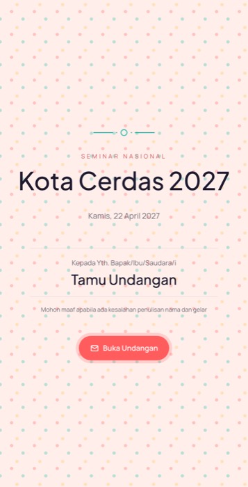 Contoh undangan tema Kreatif