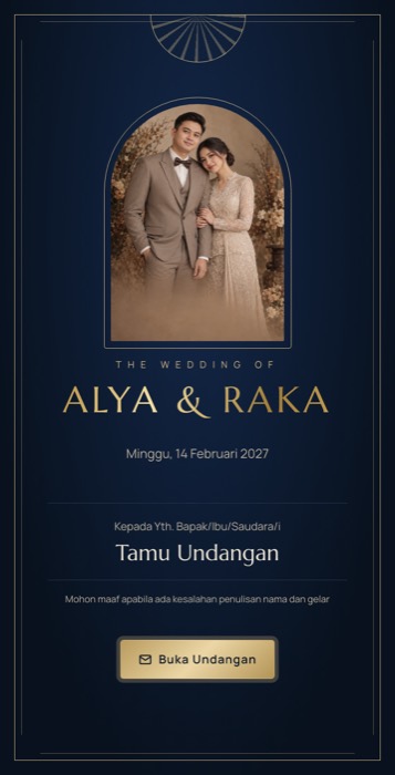 Contoh undangan tema Lazuardi