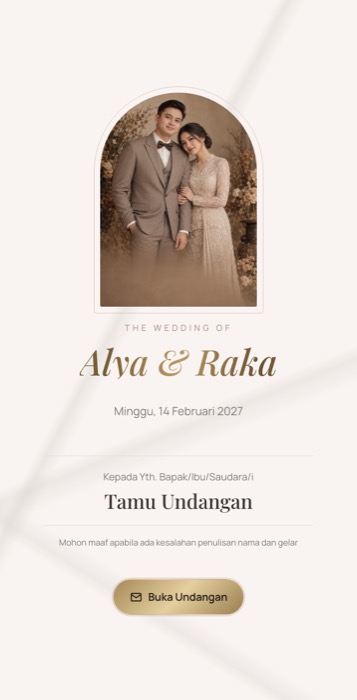 Contoh undangan tema Mutiara