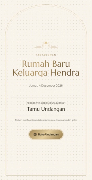 Contoh undangan tema Nur