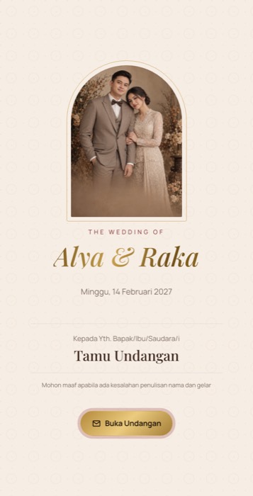 Contoh undangan tema Prada