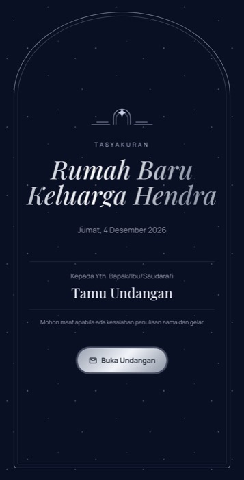 Contoh undangan tema Purnama