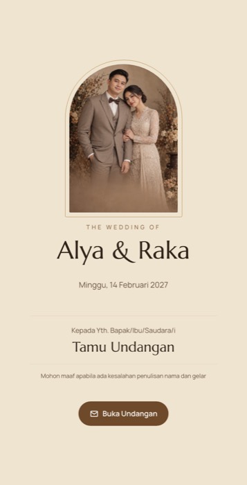 Contoh undangan tema Sekar