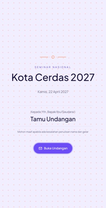 Contoh undangan tema Startup